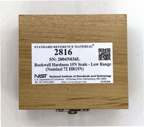 SRM 2816  洛氏硬度15N標(biāo)尺-低量程(標(biāo)稱(chēng)72 HR15N)